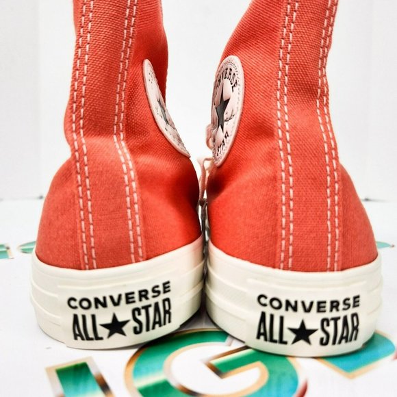 Converse Ctas High Top Women's Shoes For Orange Sneakers Canvas Casual A02203F - Picture 5 of 7